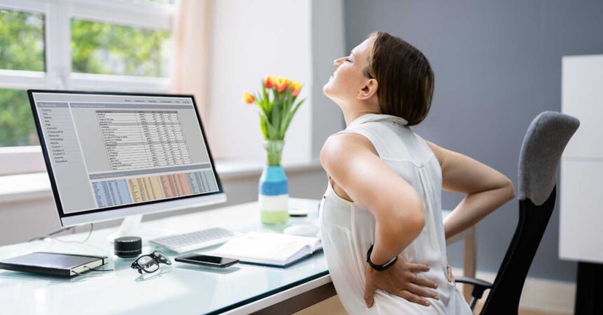 Office ergonomics + micro-breaks to prevent upper back & neck pain